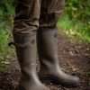 Fox Neoprene lined Camo/Khaki Rubber Boot