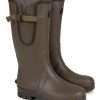 Fox Neoprene lined Camo/Khaki Rubber Boot